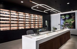 Inside of a cannabis dispensary